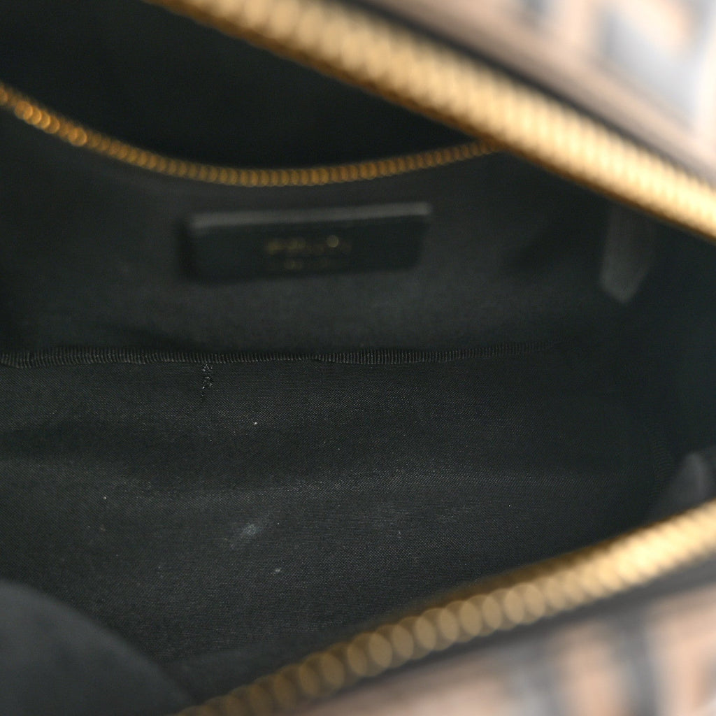 Vitello Bi-Color FF 1974 Embossed Mini Backpack Maya Black