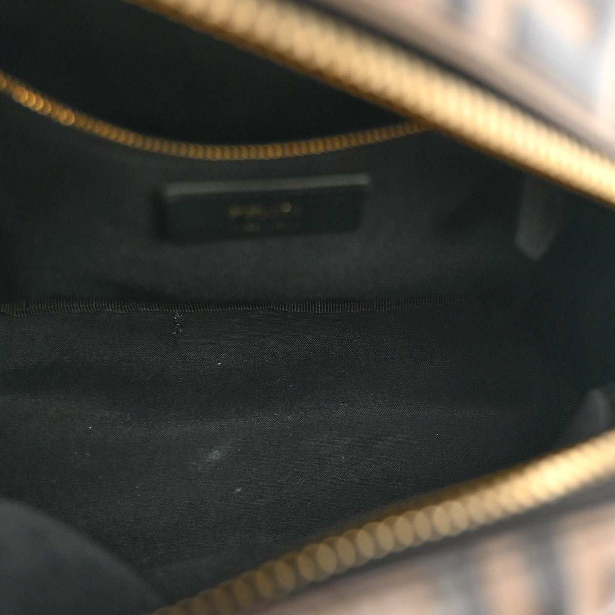 Vitello Bi-Color FF 1974 Embossed Mini Backpack Maya Black