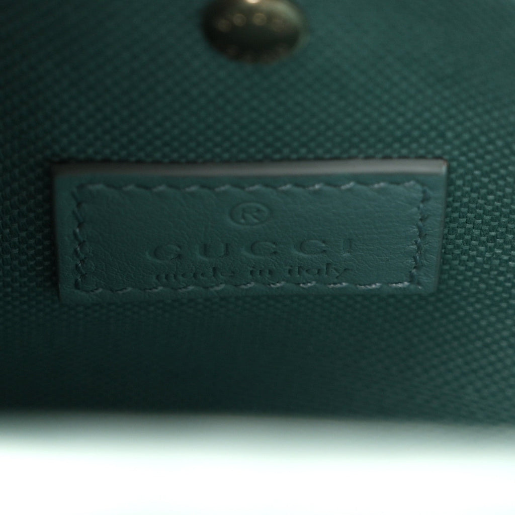 Patent GG Emblem Small Bucket Bag Light Blue
