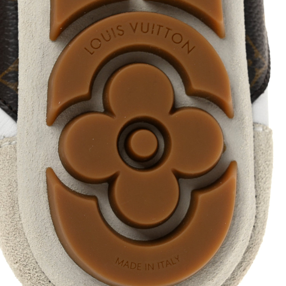Monogram Calfskin Womens LV Sneakerina 37 White