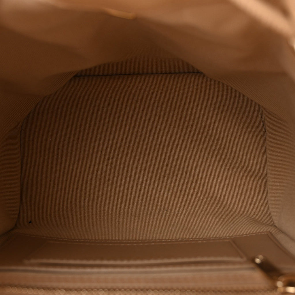 Caviar Quilted Mini Urban Spirit Backpack Dark Beige