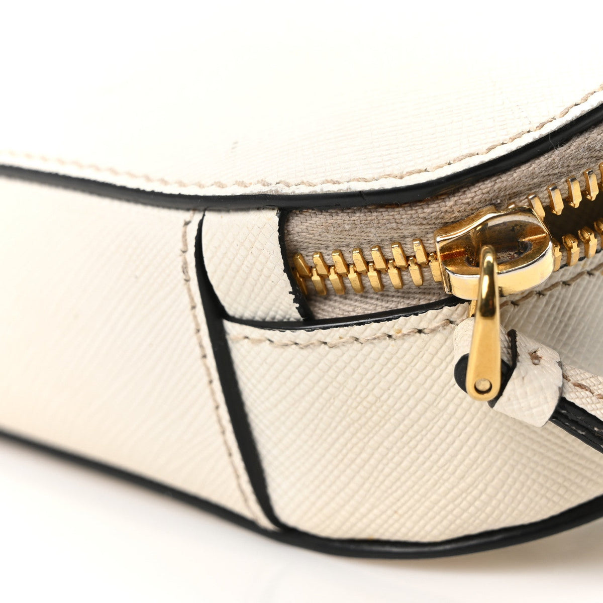 Saffiano Lux Odette Belt Bag White