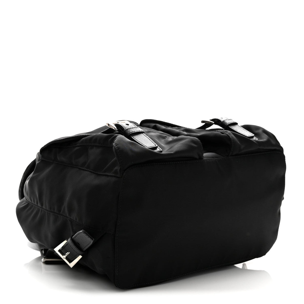 Tessuto Nylon Saffiano Medium Backpack Black