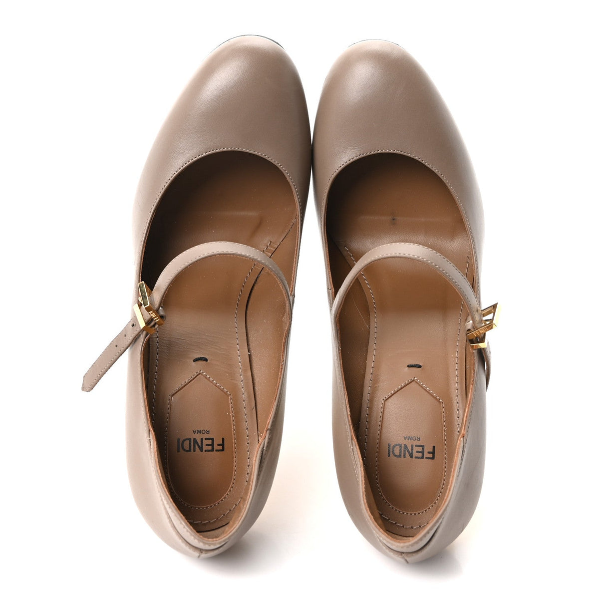 Vitello Delfina High Heel Pumps 37 Tortora