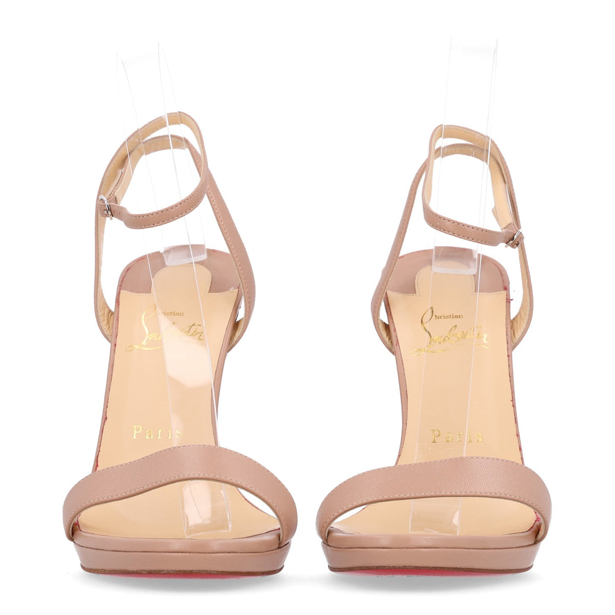 Nappa Loubi Queen 120 Pumps 39 Nude