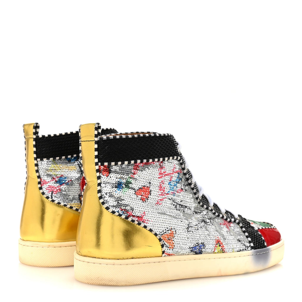 Patent Flash Paillettes Mens Rantus Orlato Sneakers 44 Version Silver