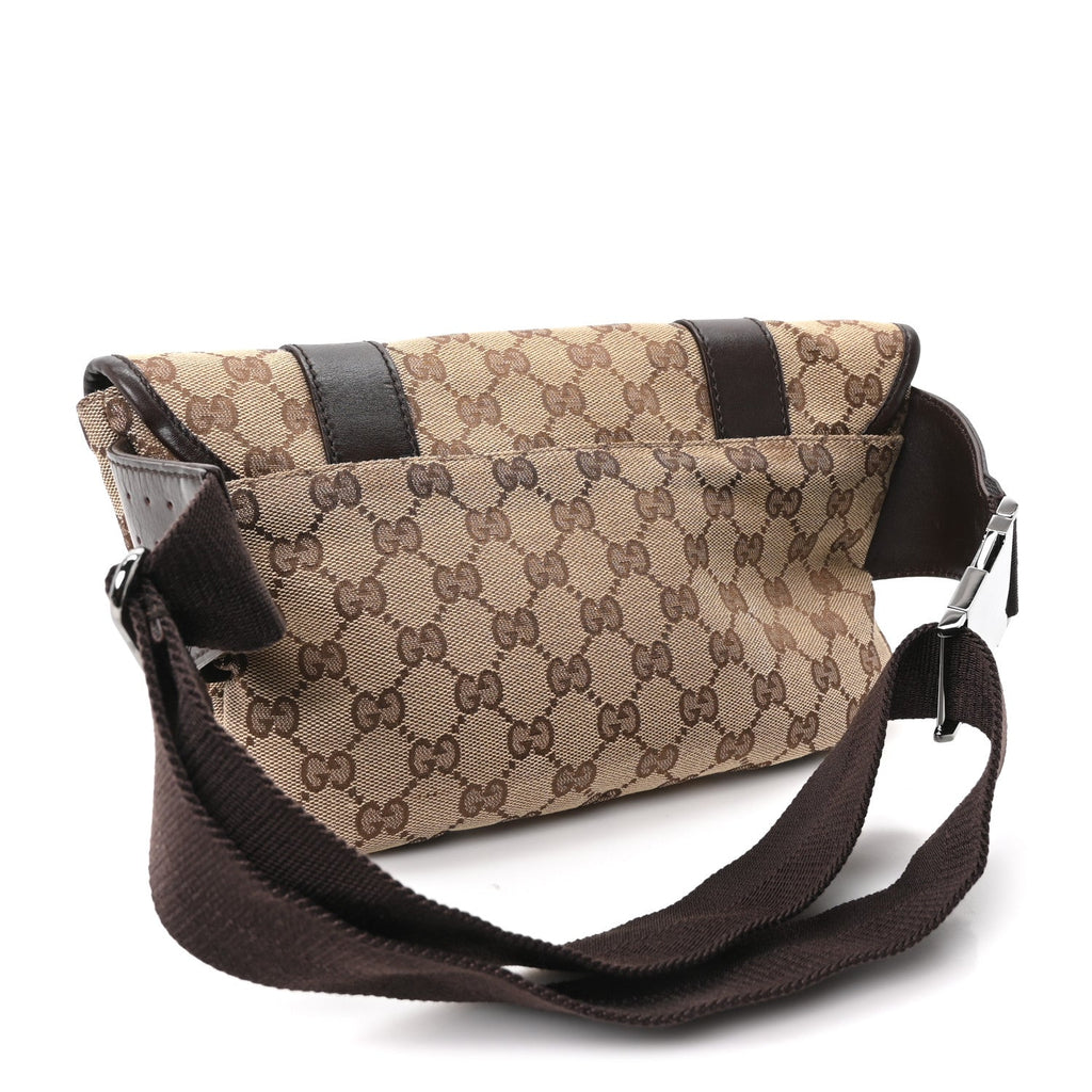 Monogram Waist Belt Bag Dark Brown