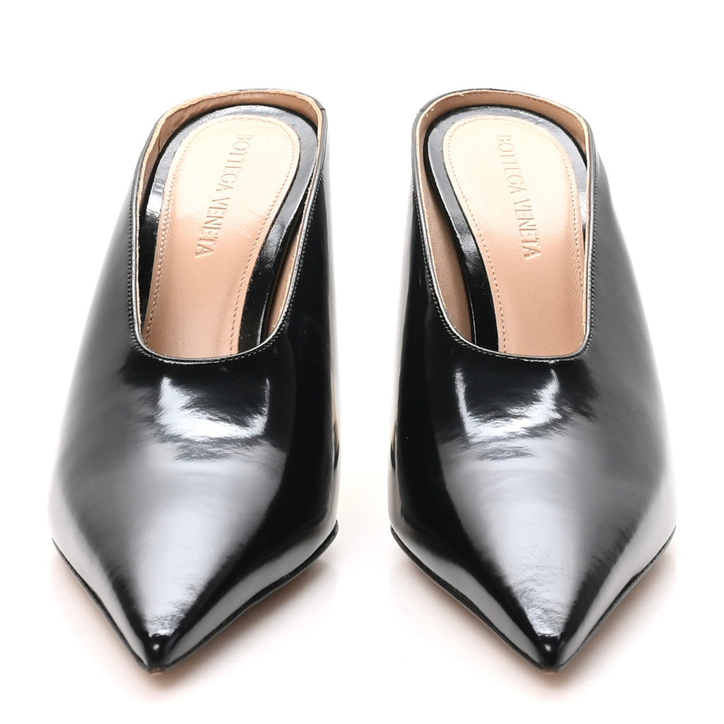 Latex Rocket Mule Pumps 37 Black