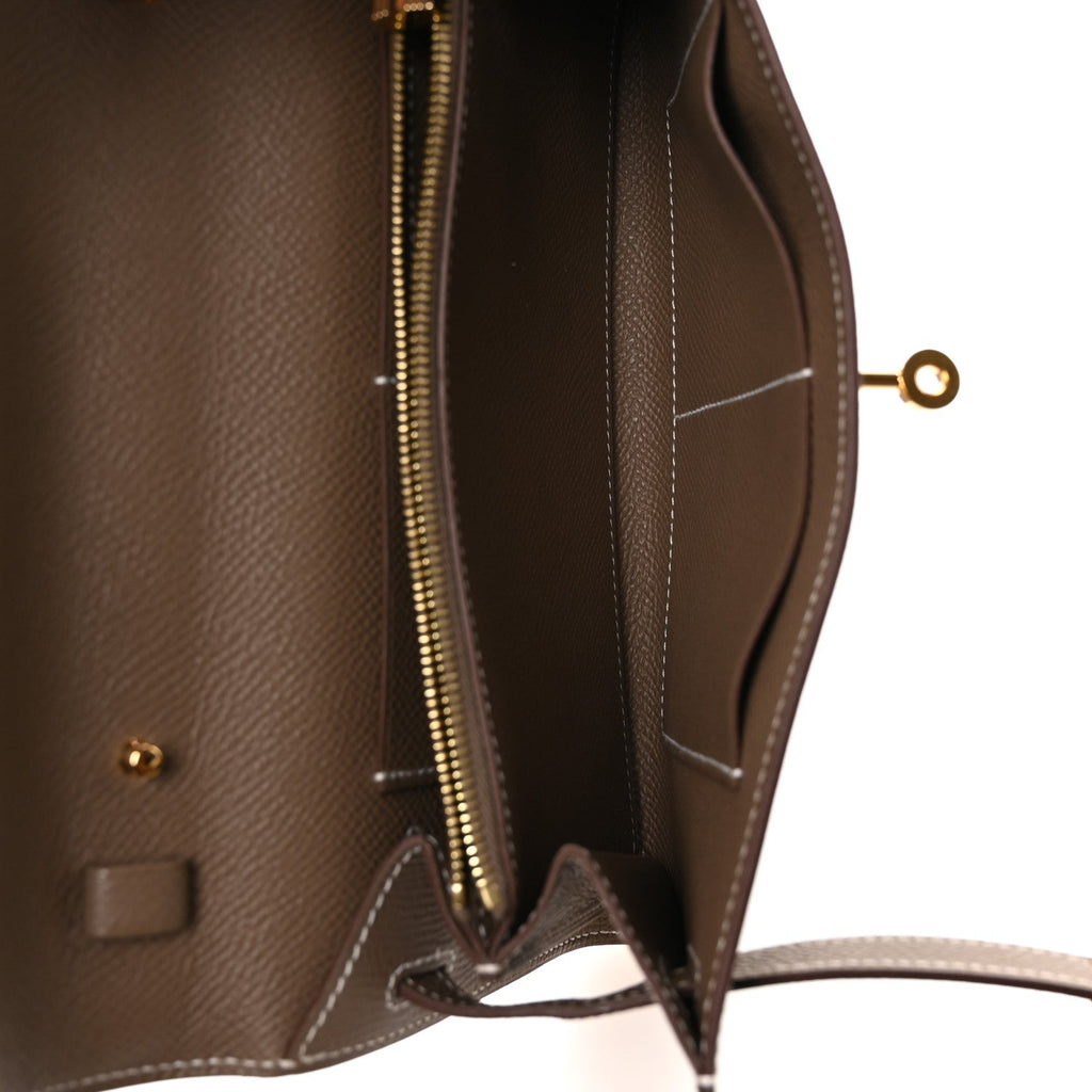 Epsom Kelly Wallet To Go Etoupe