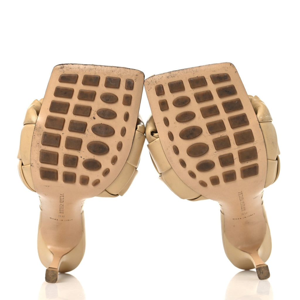 Nappa Maxi Intrecciato Lido Mule Sandals 39 Bandage