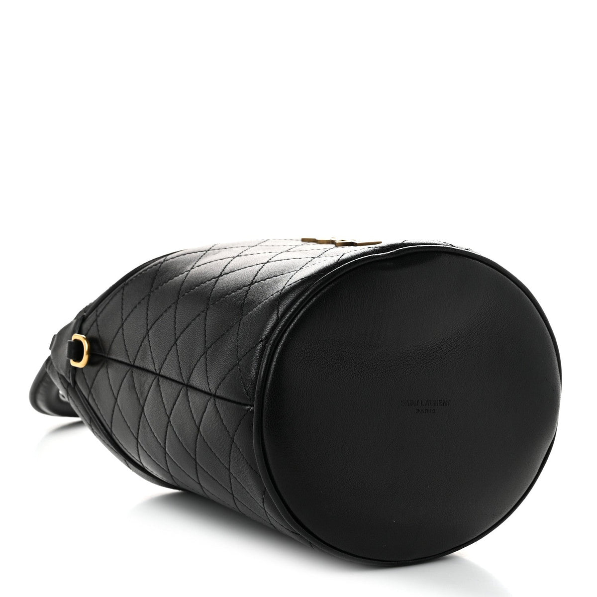 Lambskin Gabby Mini Bucket Bag Black