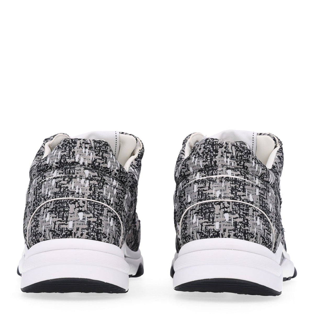 Tweed Mens CC Sneakers 41 Grey Black