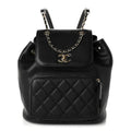 Caviar Quilted Business Affinity Backpack Black