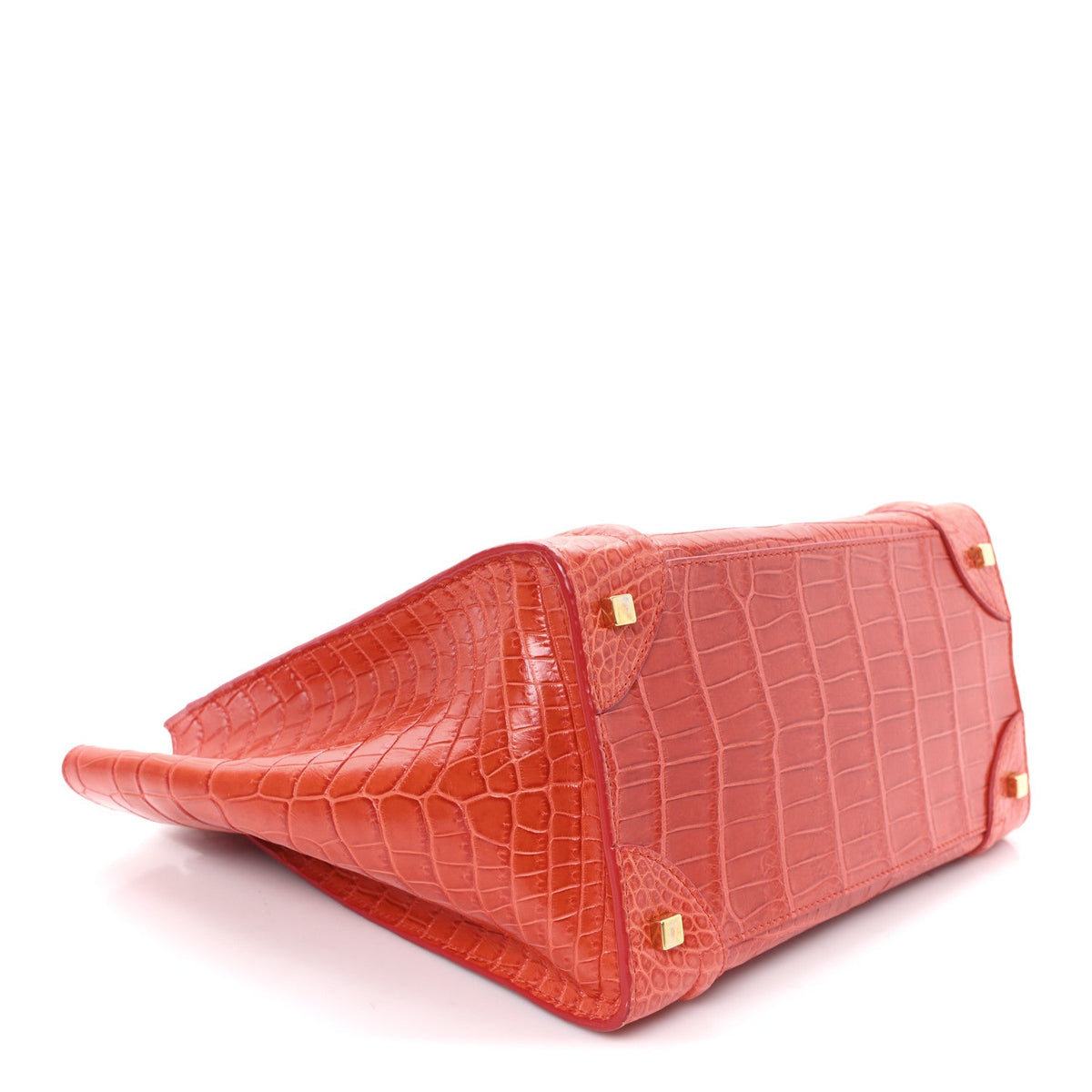 Crocodile Mini Luggage Vermillion