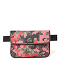 GG Supreme Monogram Camouflage Textured Dollar Calfskin Ophidia Belt Bag Beige Ebony Pink Red