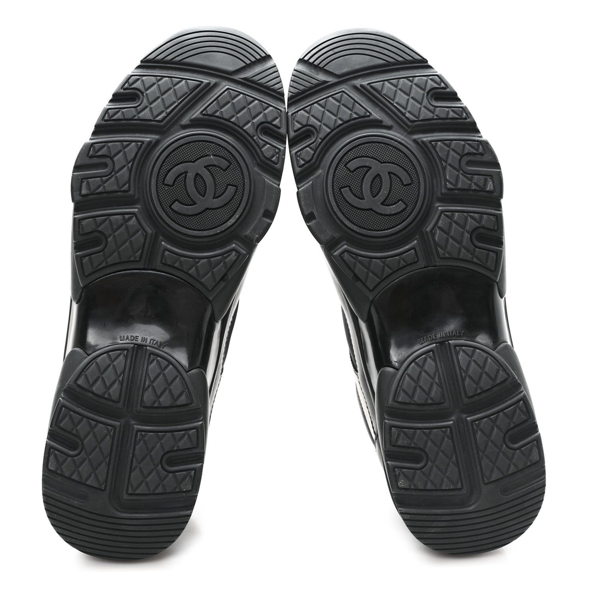Calfskin Lambskin CC Uniform Sneakers 41 Black