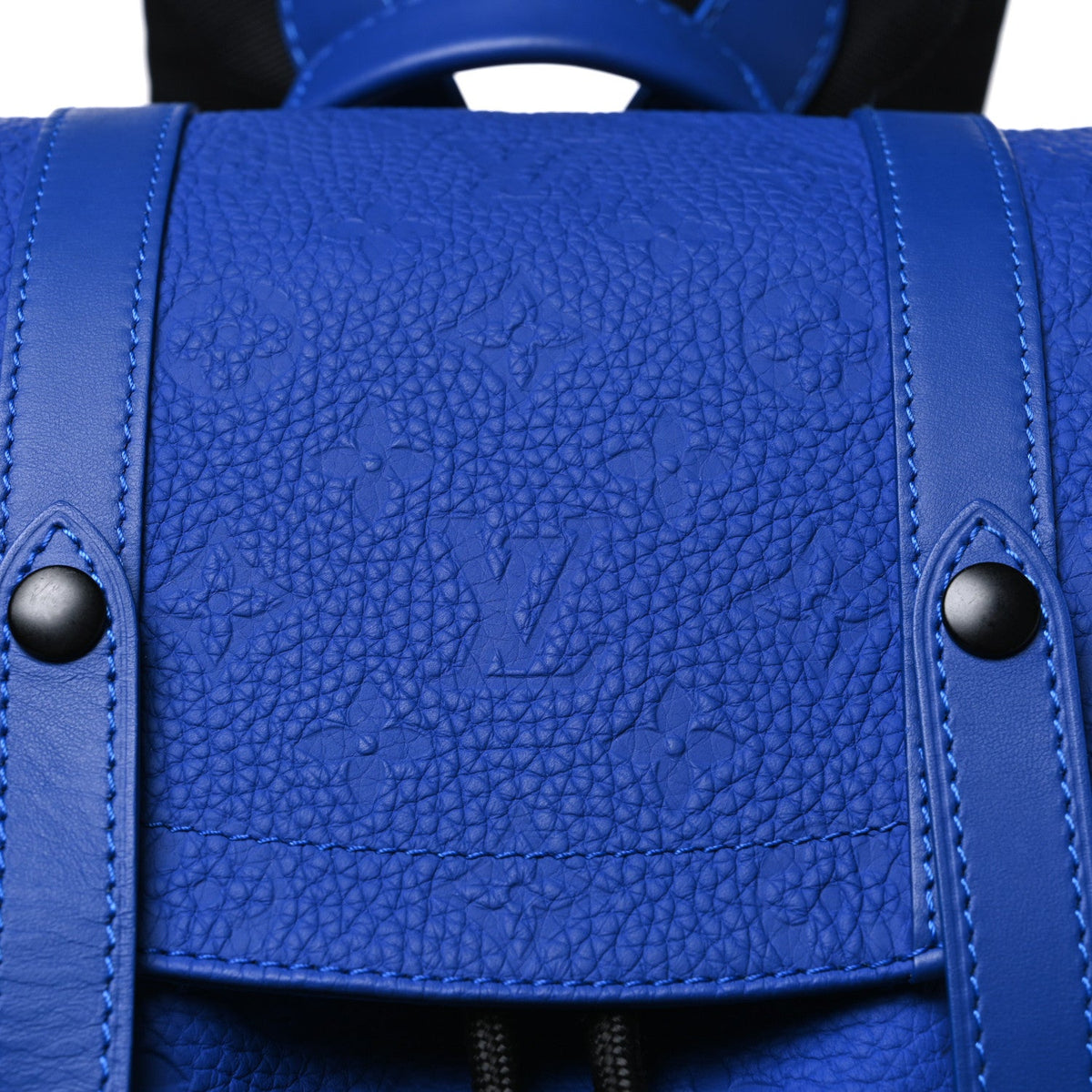 Taurillon Monogram Christopher MM Backpack Blue