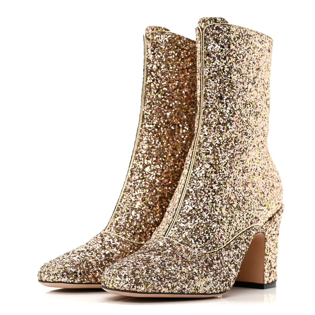 Glitter D-Circus 80mm Short Boots 37 Gold