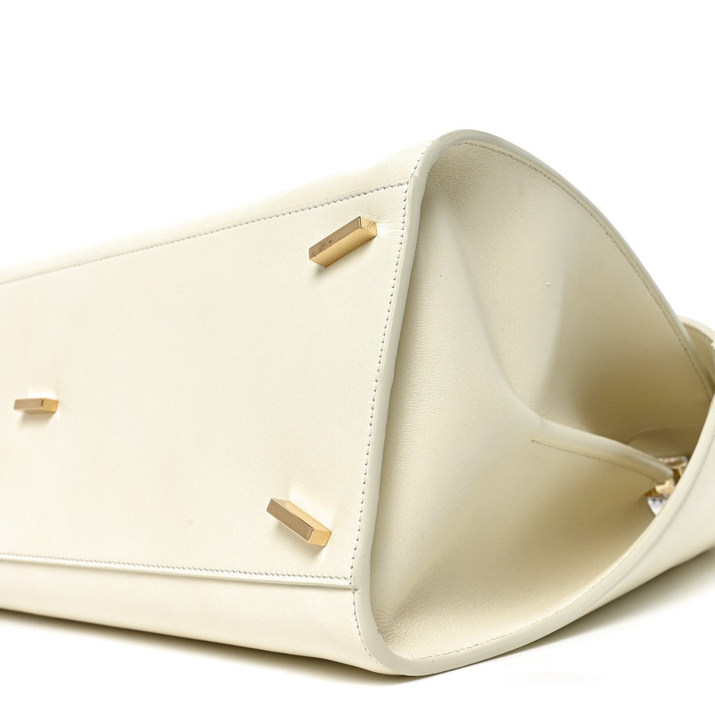 Lambskin Braided Large Hug Bag Mascarpone