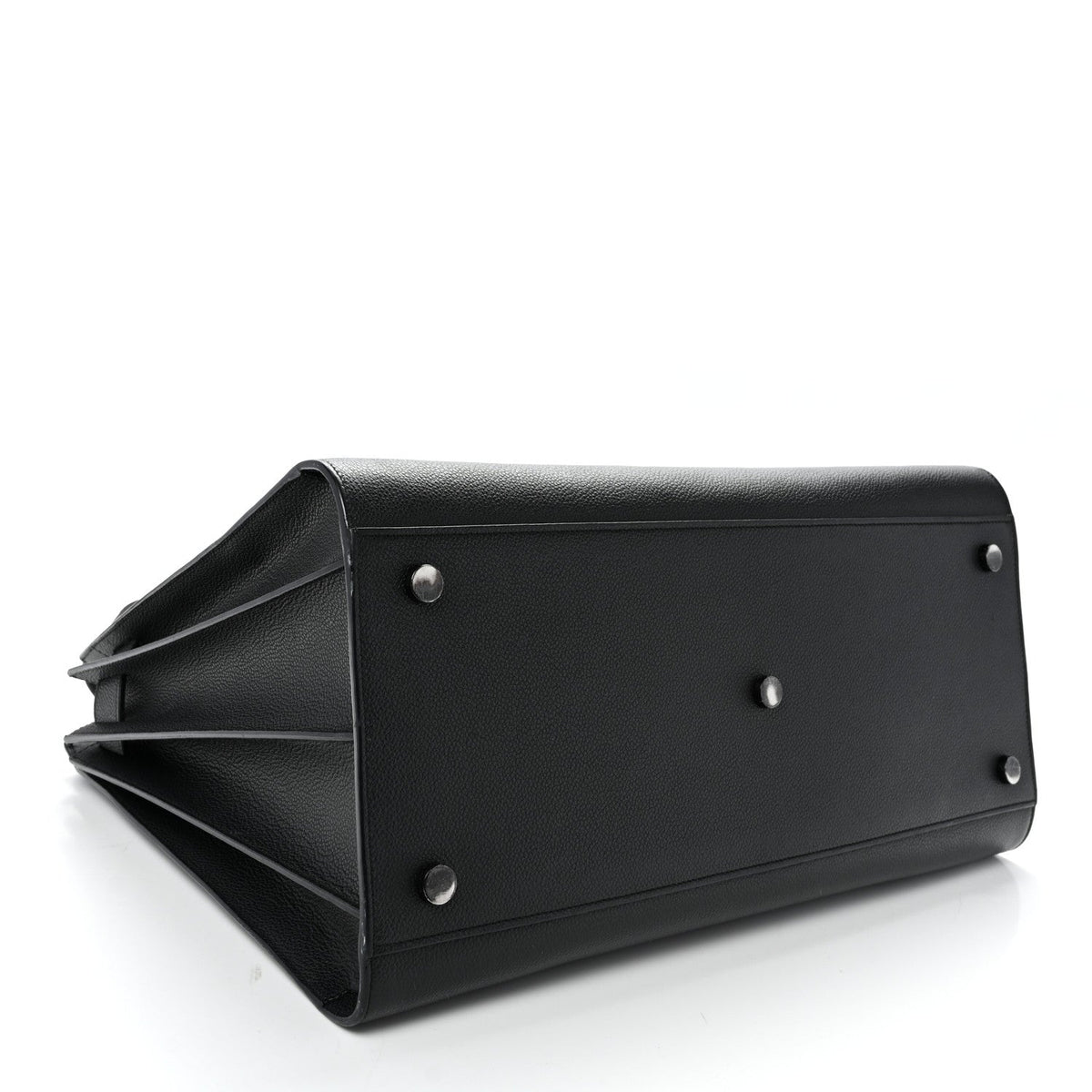 Grained Calfskin Large Sac De Jour Carryall Black