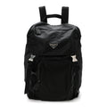 Tessuto Nylon Montagna Double Buckle Backpack Black