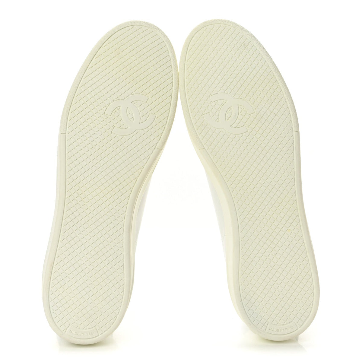 Calfskin Mens CC Sneakers 41 White