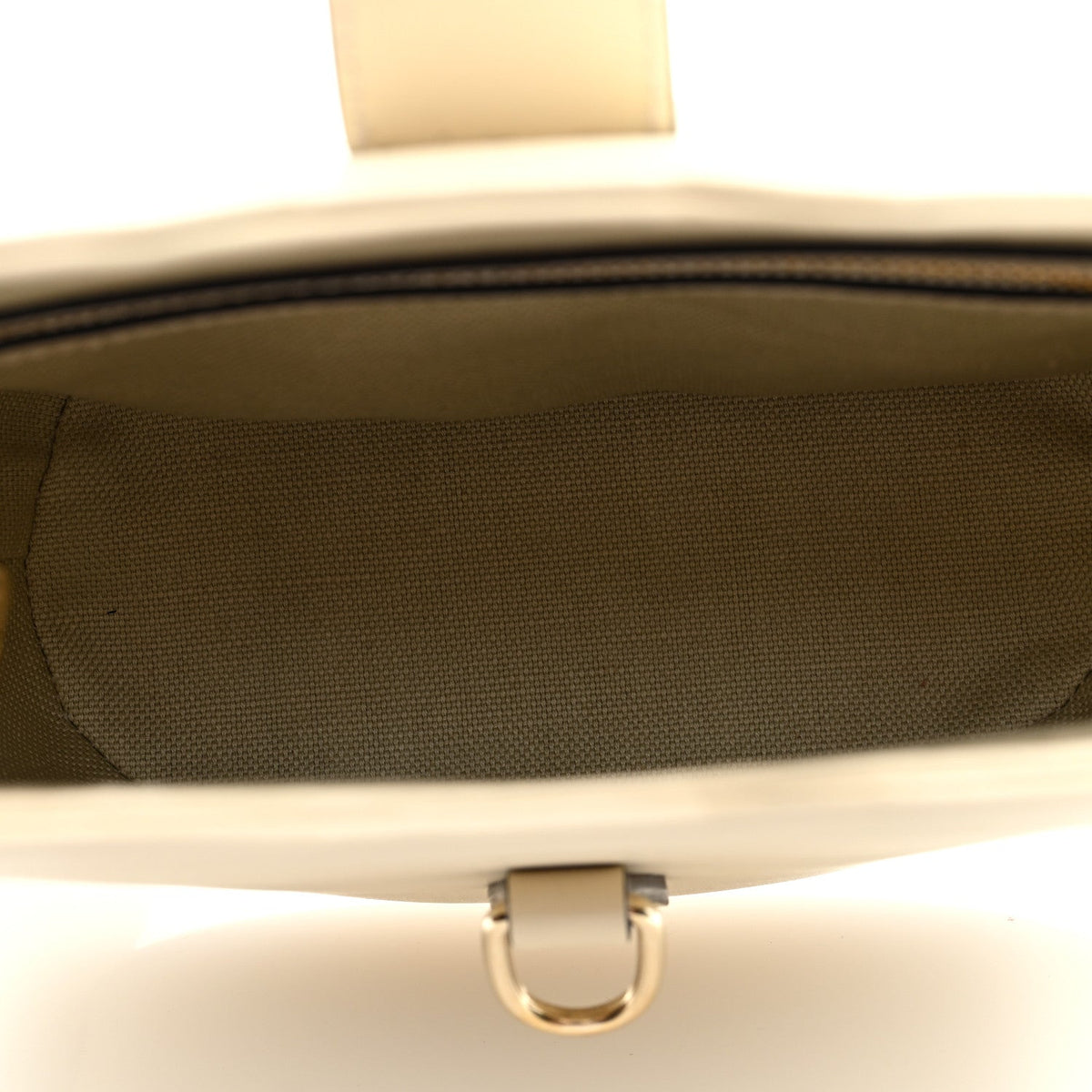 Tritone Calfskin Web Mini Ophidia Bucket Bag Ivory