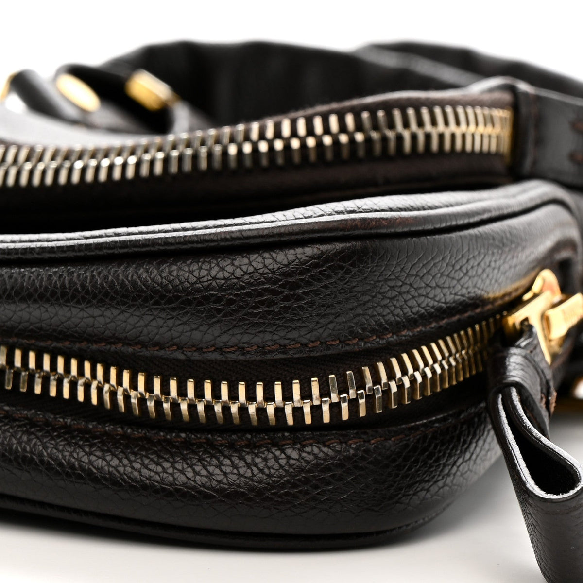 Calfskin Mini Jennifer Crossbody Bag Brown