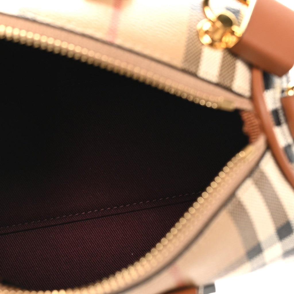 Vintage Check Mini Bowling Bag Briar Brown