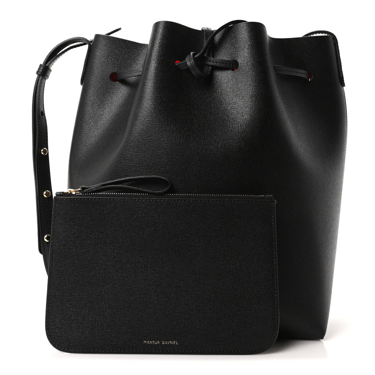 Saffiano Bucket Bag Black Flamma