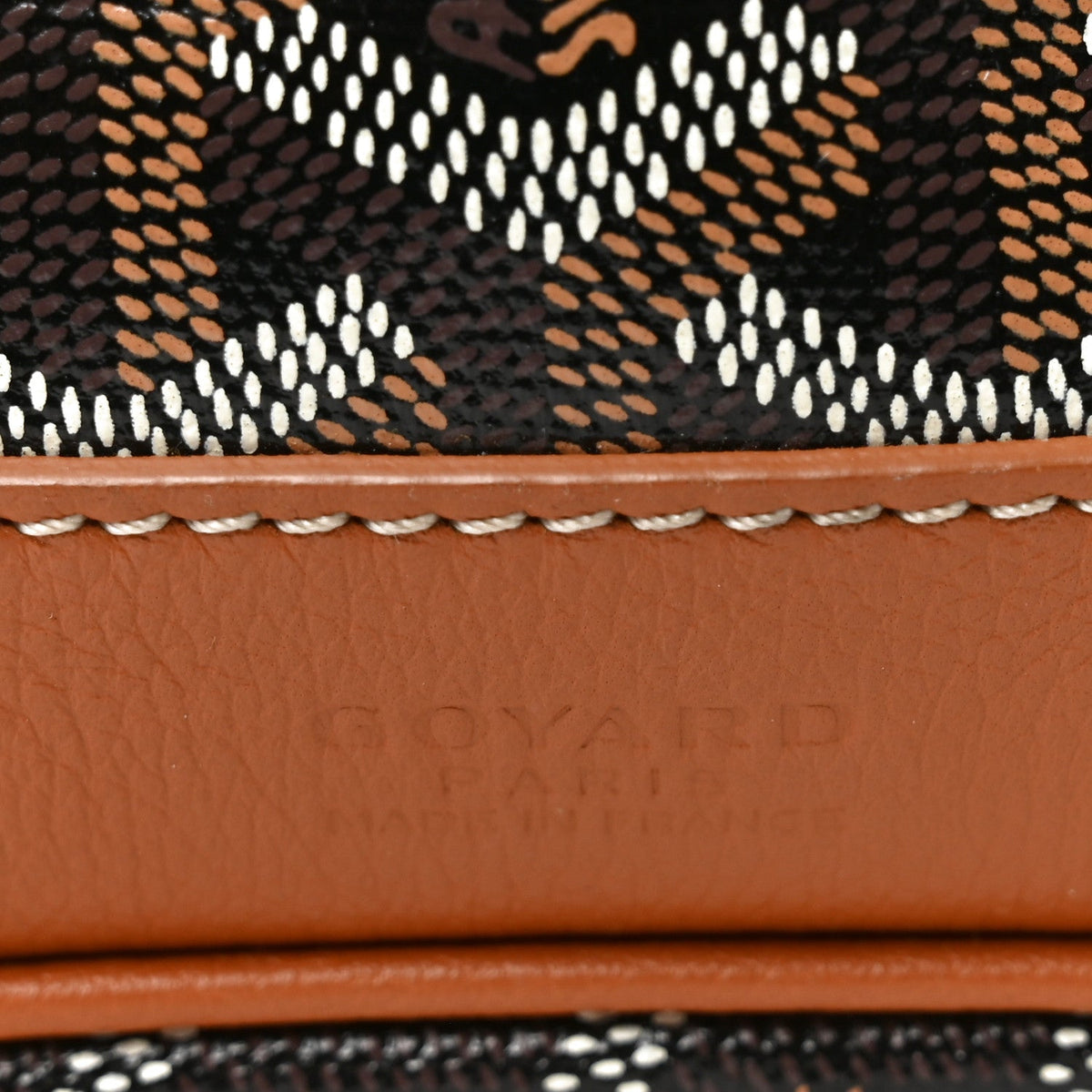Goyardine Petit Flot Bucket Bag PM Black Gold