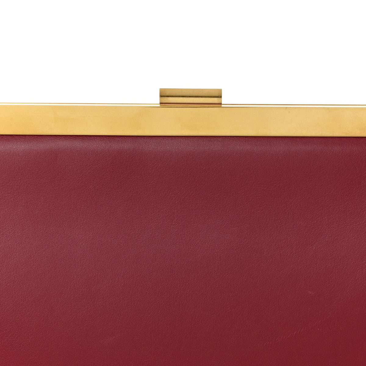 Patina Box Calfskin Medium Clasp Bag Scarlet