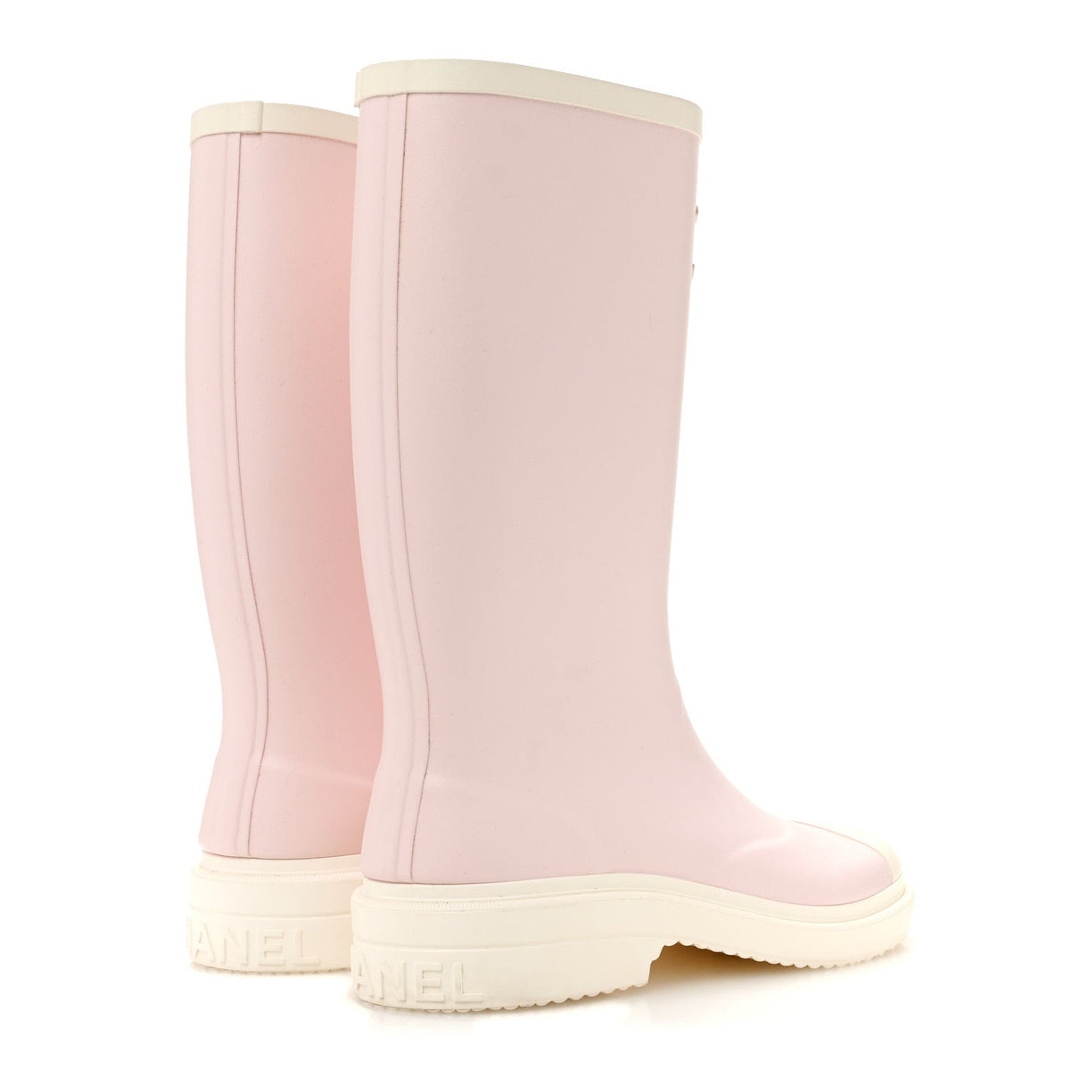 Caoutchouk CC High Boots 39 Light Pink White