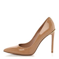 Patent Calfskin Eyeline Pumps 38 Nude