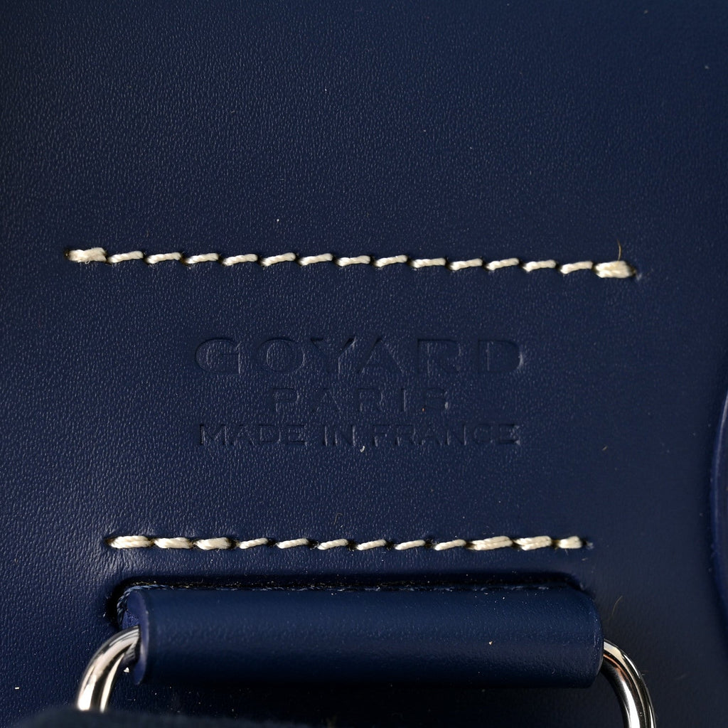 Goyardine Calfskin Alpin MM Backpack Navy