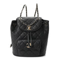 Caviar Quilted Backpack Bag Black