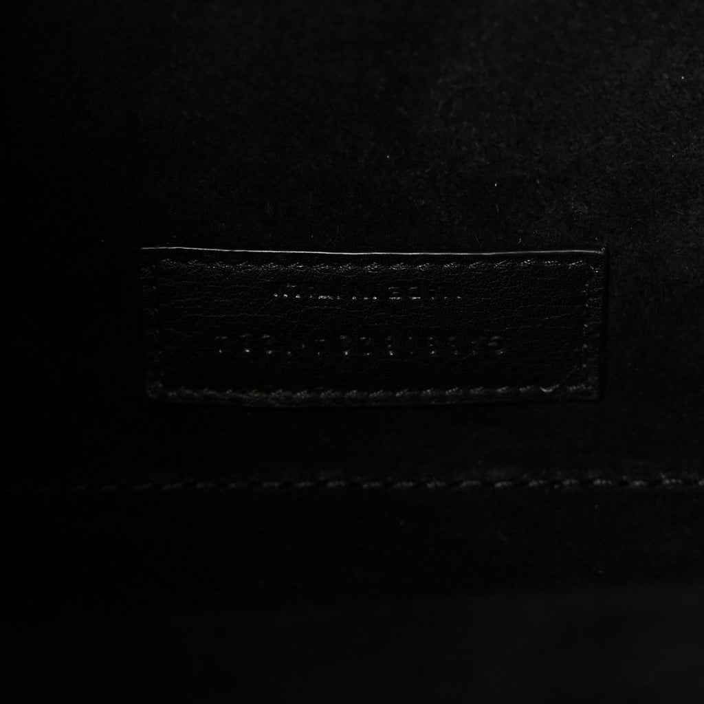 Smooth Calfskin Y Small Bucket Bag Black