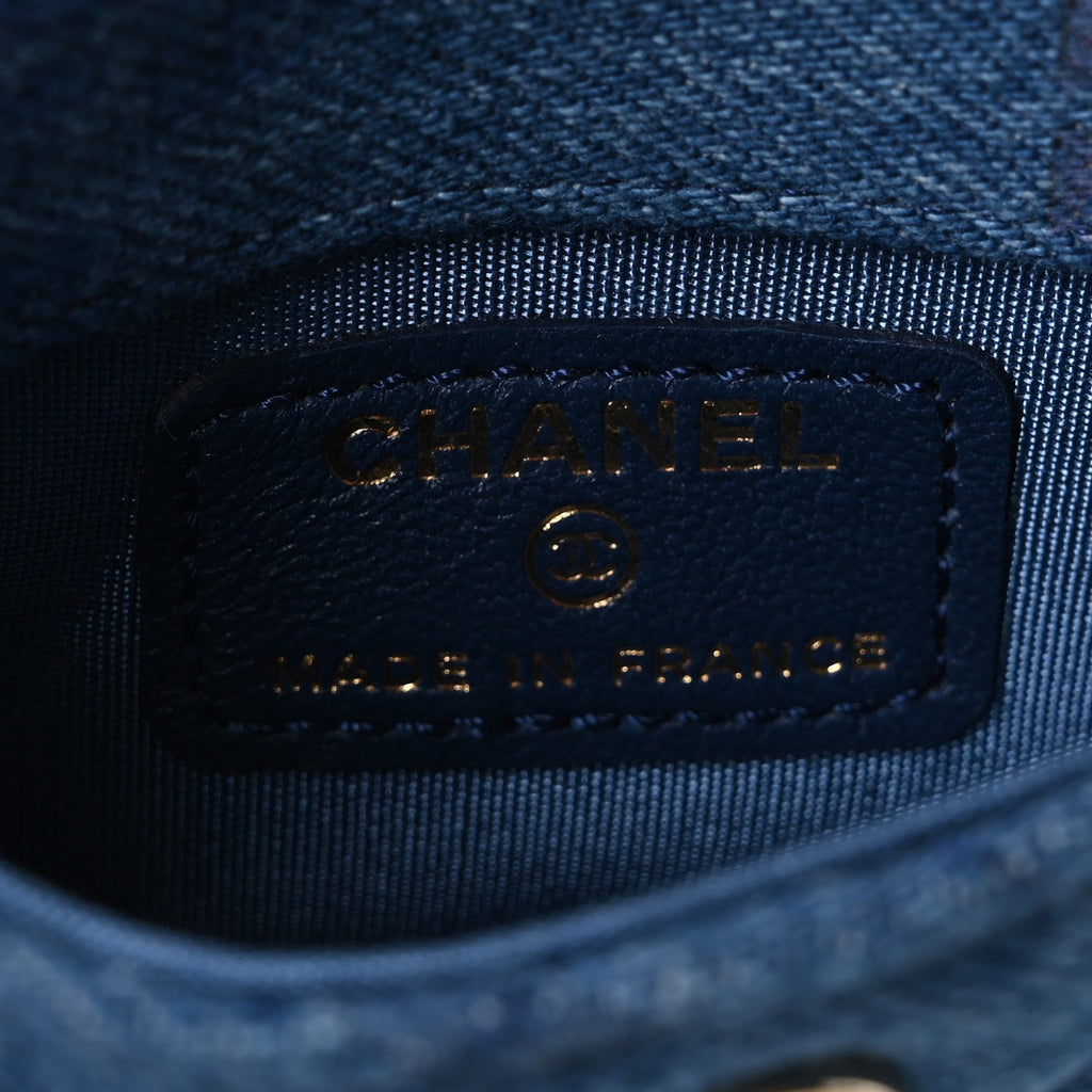 Denim Quilted Denim Mood Belt Bag Blue Multicolor