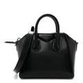 Shiny Lord Calfskin Mini Antigona Black