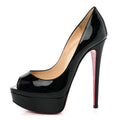 Patent Lady Peep 150 Pumps 35 Black