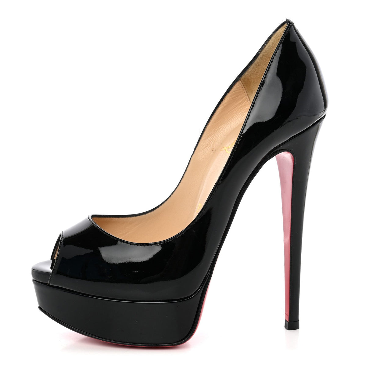 Patent Lady Peep 150 Pumps 35 Black