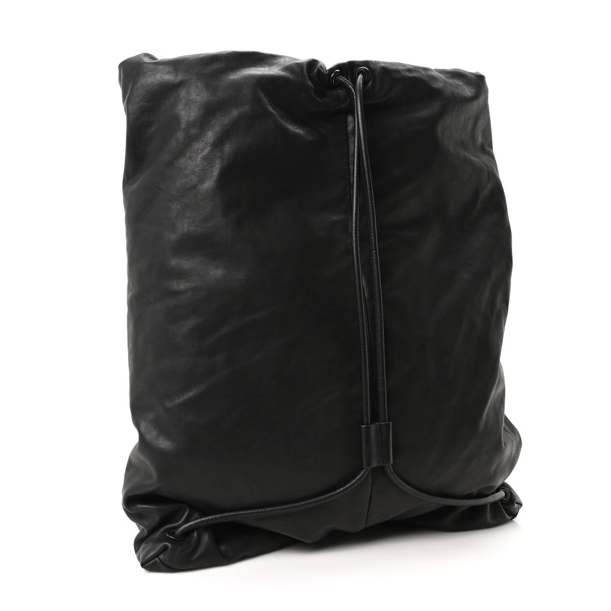 Nappa Puffy Backpack Black