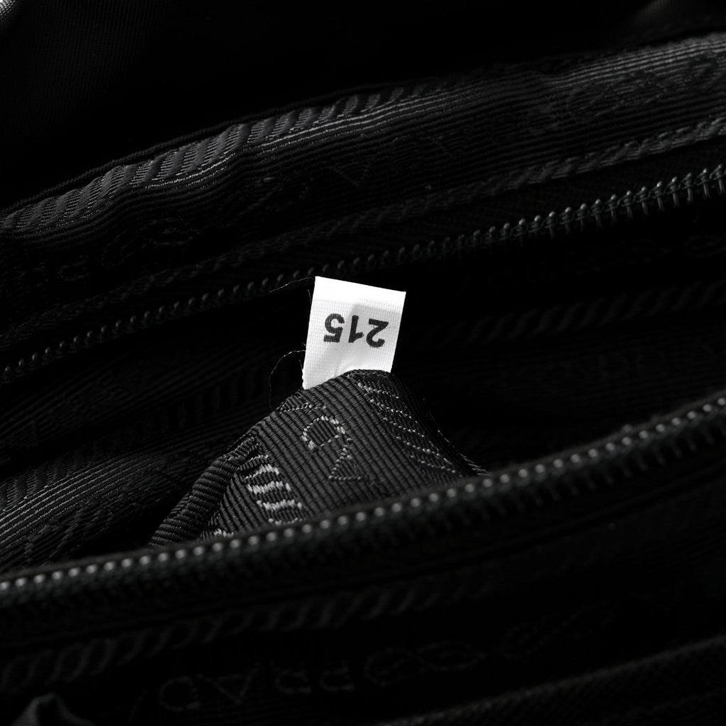 Tessuto Nylon Saffiano Medium Backpack Black