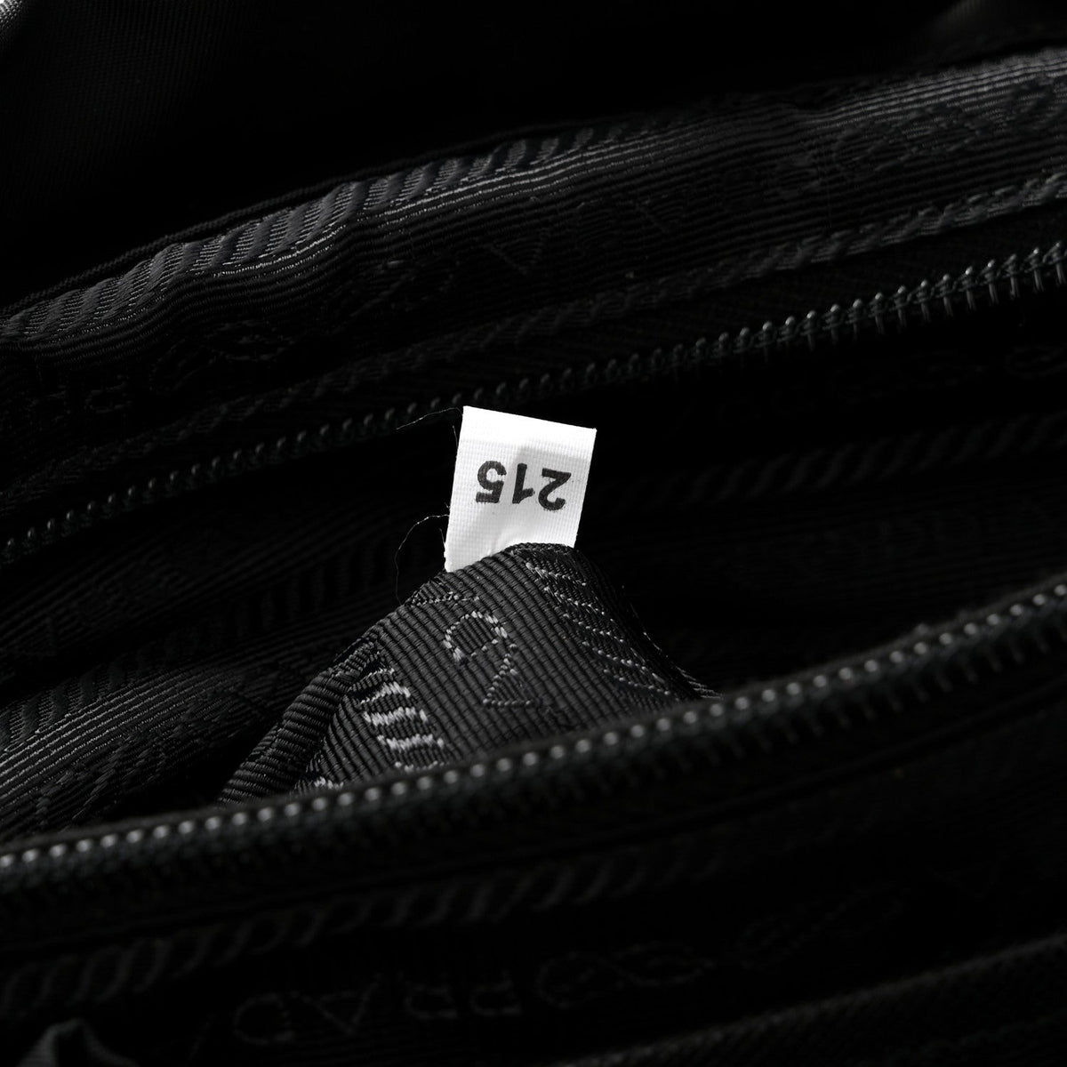 Tessuto Nylon Saffiano Medium Backpack Black
