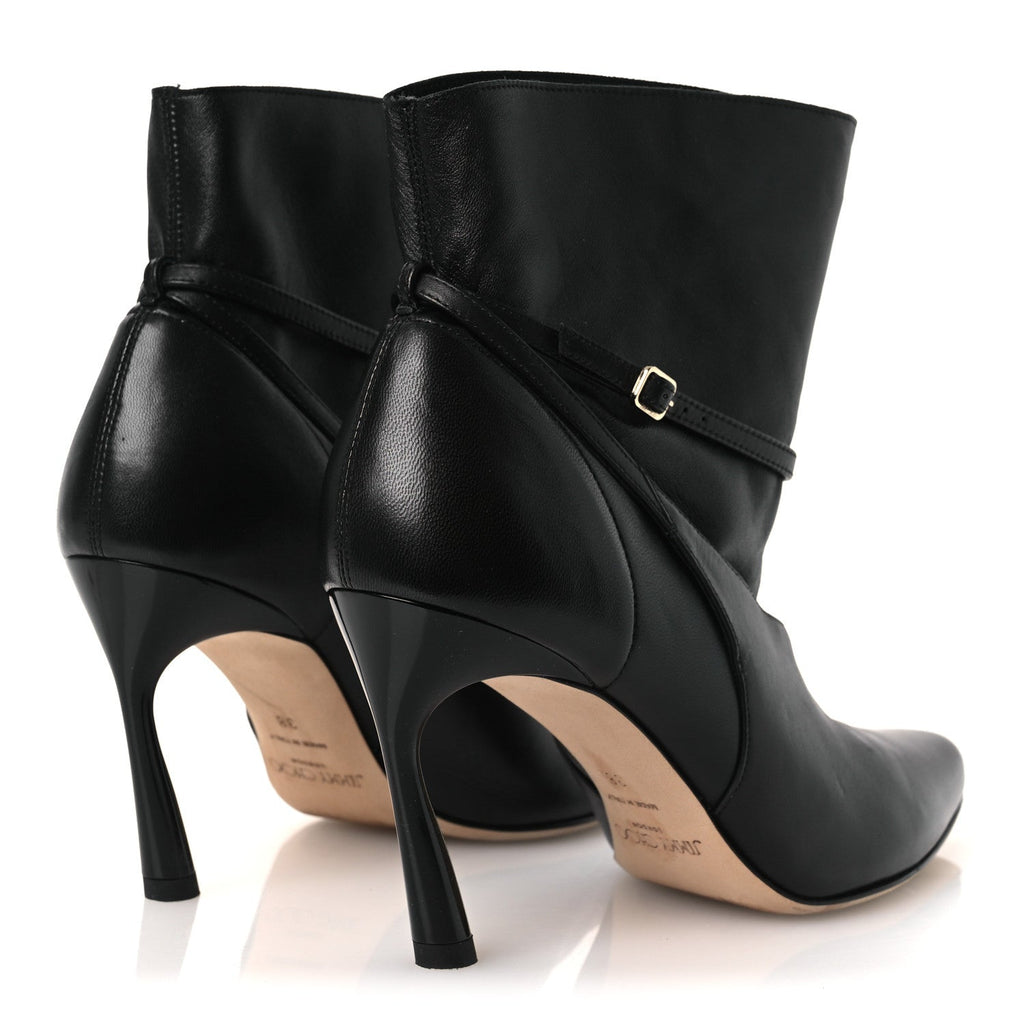 Nappa Calfskin Cacia 85 Ankle Boots 38 Black