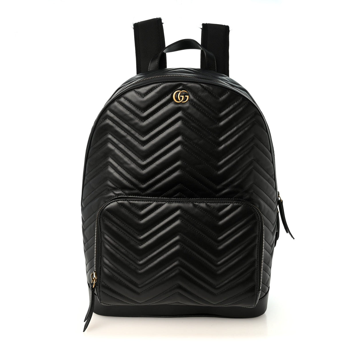 Calfskin Matelasse GG Marmont Day Backpack Black