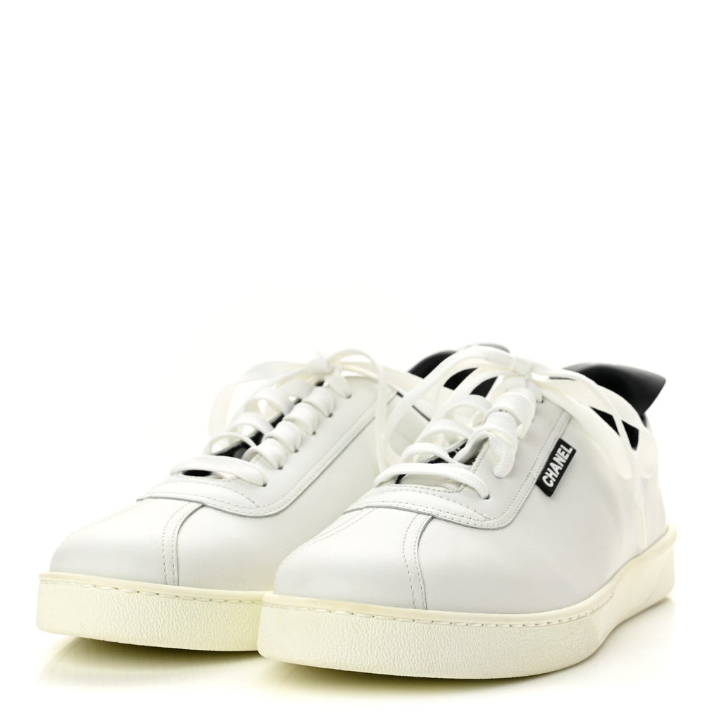 Calfskin Mens CC Sneakers 41 White