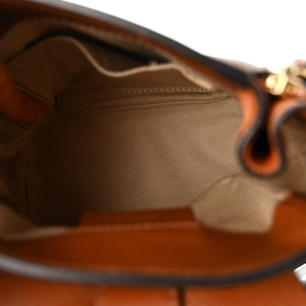 Suede Calfskin Mini Faye Backpack Tan