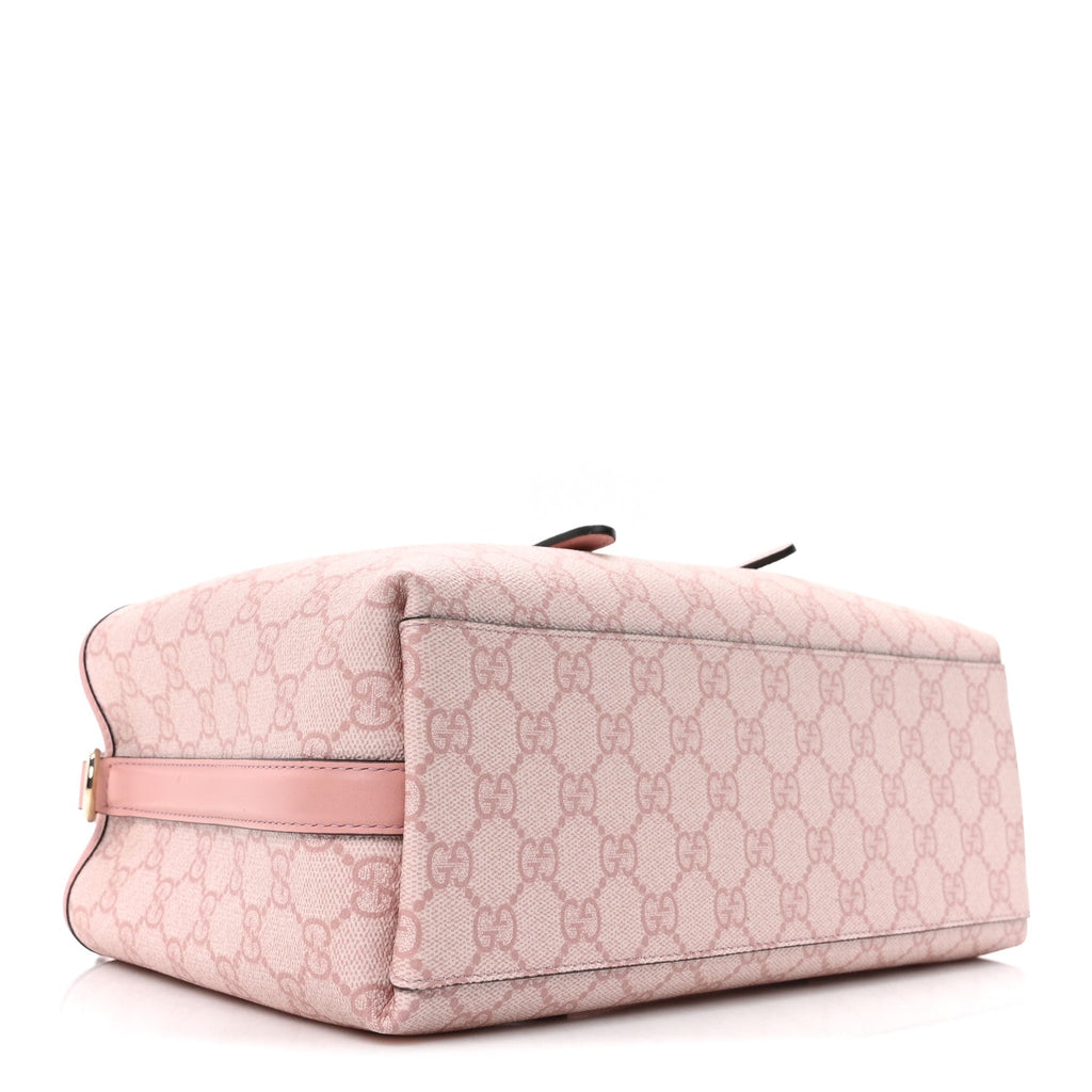 GG Supreme Monogram Emblem Medium Tote Bag Light Pink