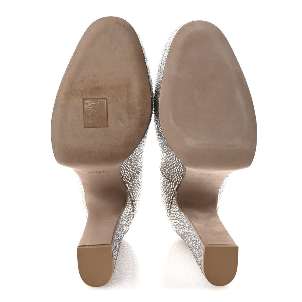 Crystal Suede Tan-Go 55/155mm Platform Pumps 41 Rose Cannelle